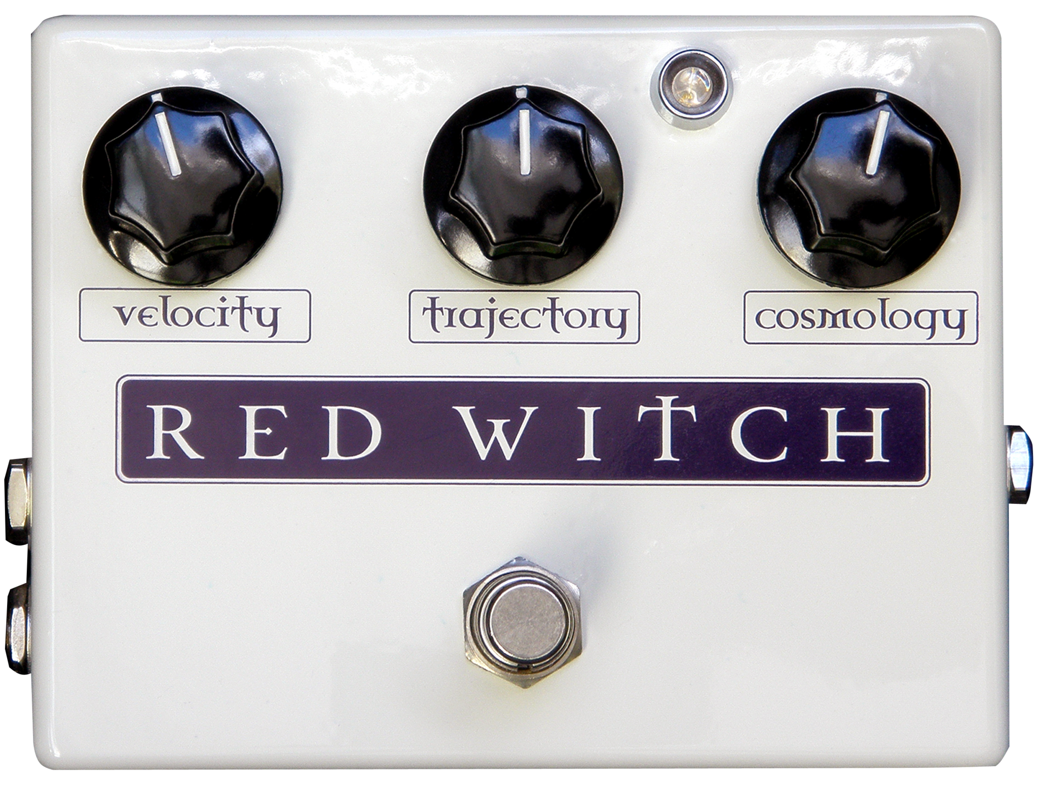 RED WITCH MOON PHASER#PH57-28 HAND-WIRED CHROME SPARKLE